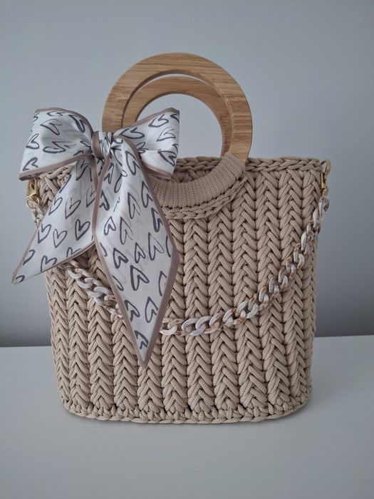 Torebka damska beżowa