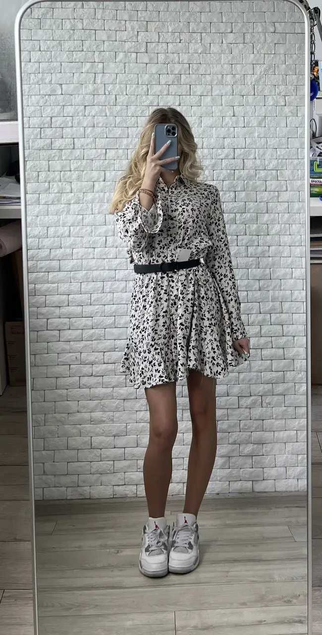 Жіночі плаття з довгим рукавом Zara.Женское платье с длинным рукавом