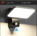 BRIGHTOWER Lampa Zewnętrzna LED 24W z Czujnikiem Ruchu IP6 SZARY