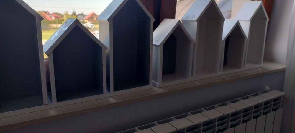 Półki w kształcie domków 2 szt