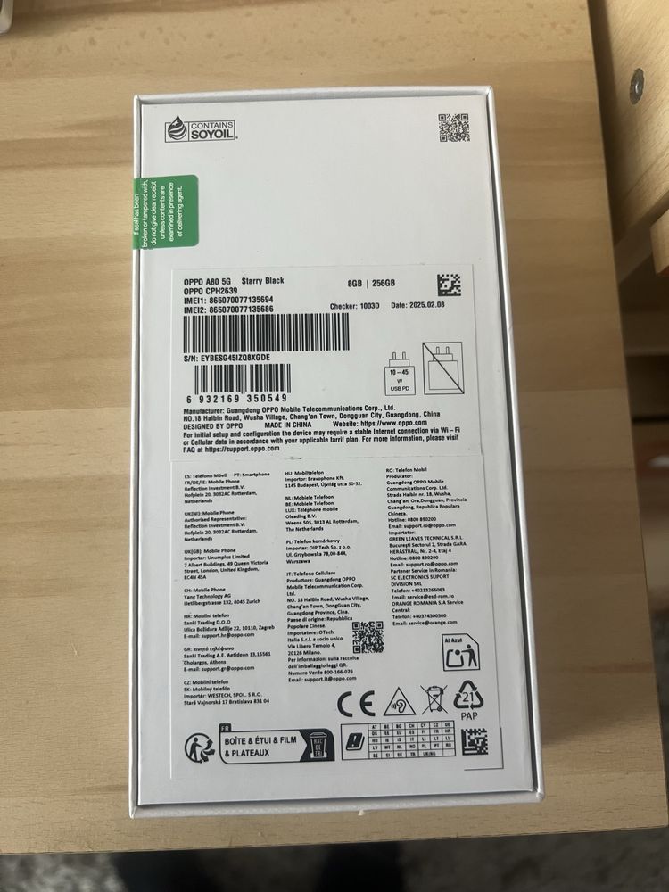 Sprzedam Oppo A80 5G nowy zaplombowany !