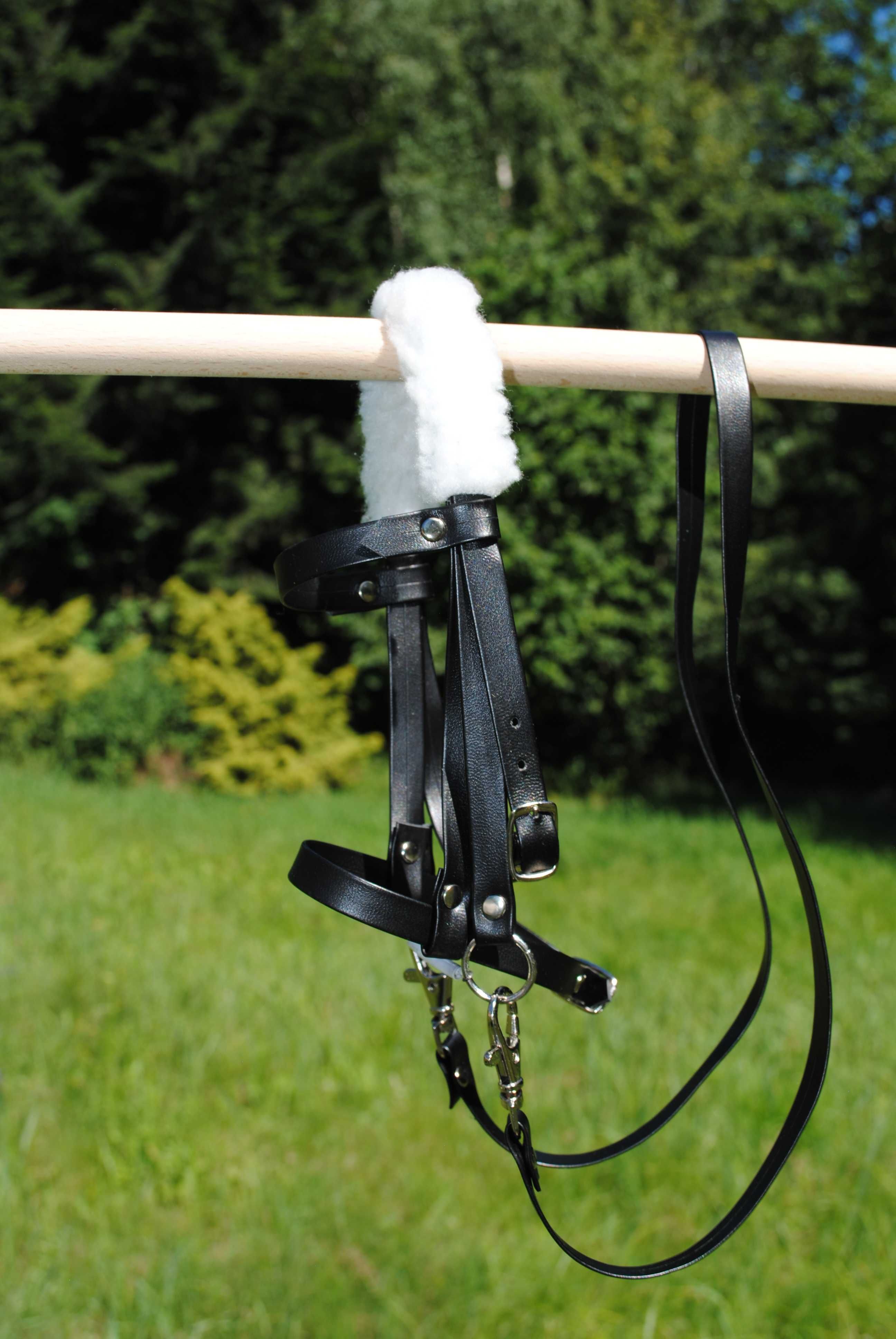 Ogłowie z wodzami Hobby Horse / Bridle with Reins – handmade, black