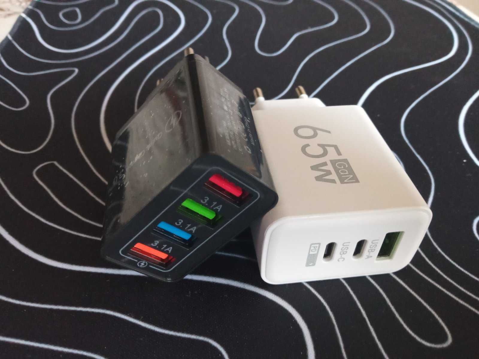 USB  зарядка на 65 Вт ( цвет белый и черный )