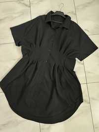 Женская черная туника блузка платье рубашка Shein XL-2XL (52-54)