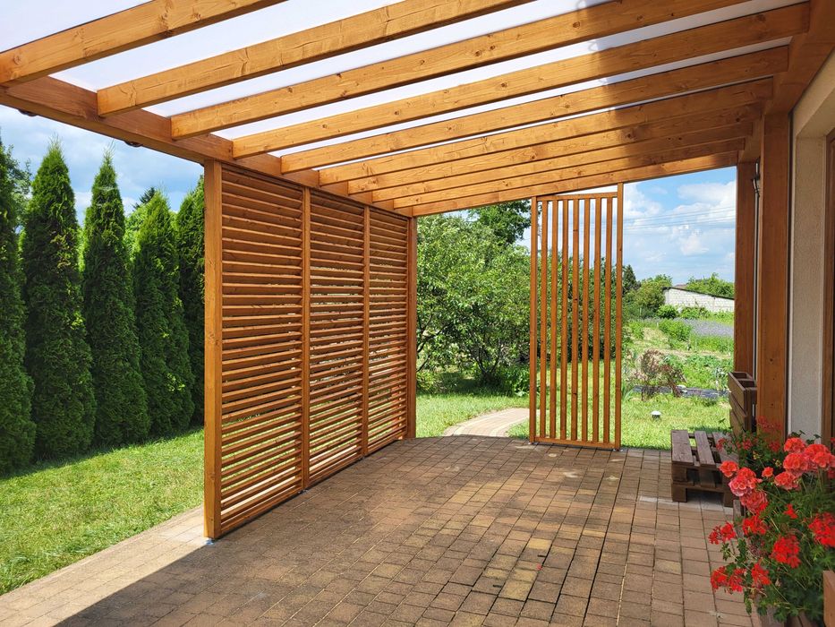 Pergole, zadaszenia, wiaty, tarasy