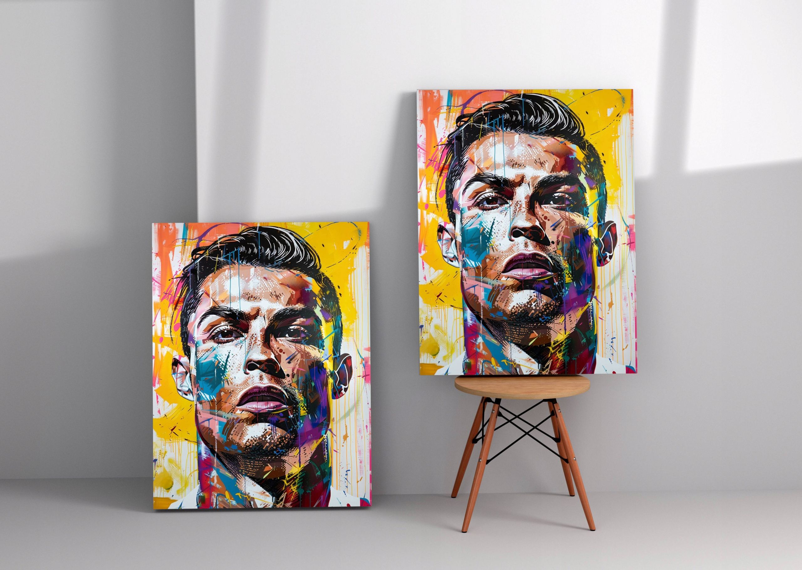 Obraz na płótnie Cristiano Ronaldo CR7 75x100 cm nowoczesny styl