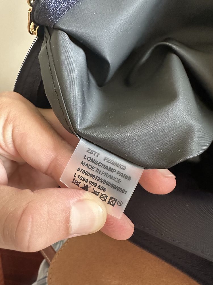 Mala Longchamp Le Pliage Azul Escura