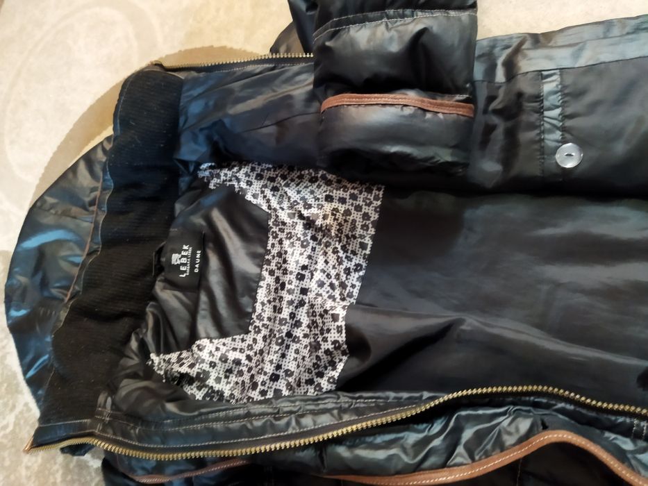 Куртка пальто стьобане тепле демісезон чорна