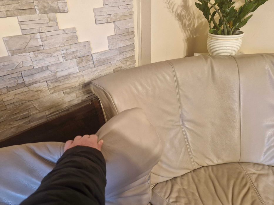 antyki, sofa, tapicerka skóra