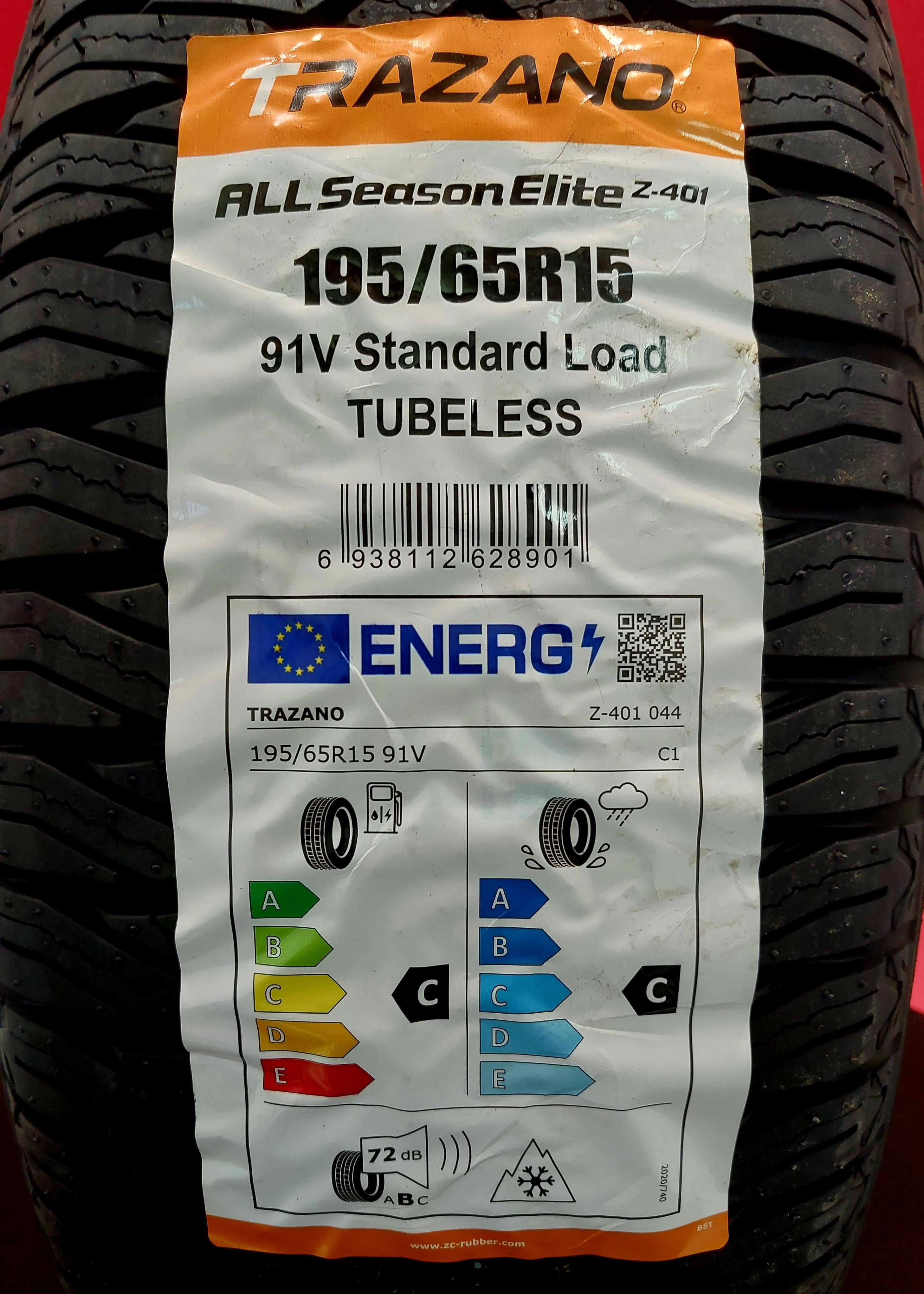 195/65 R15 91T Nowe opony wielosezonowe Trazano Z 401 DOT 2024