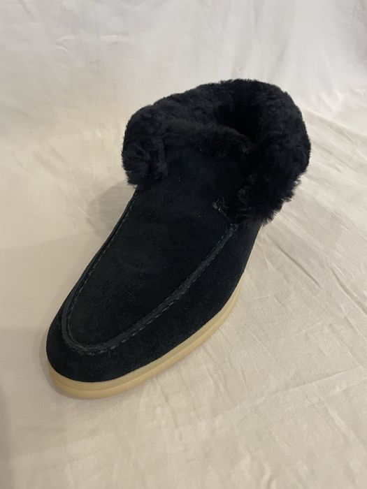 Лоферы с мехом Lora Piana