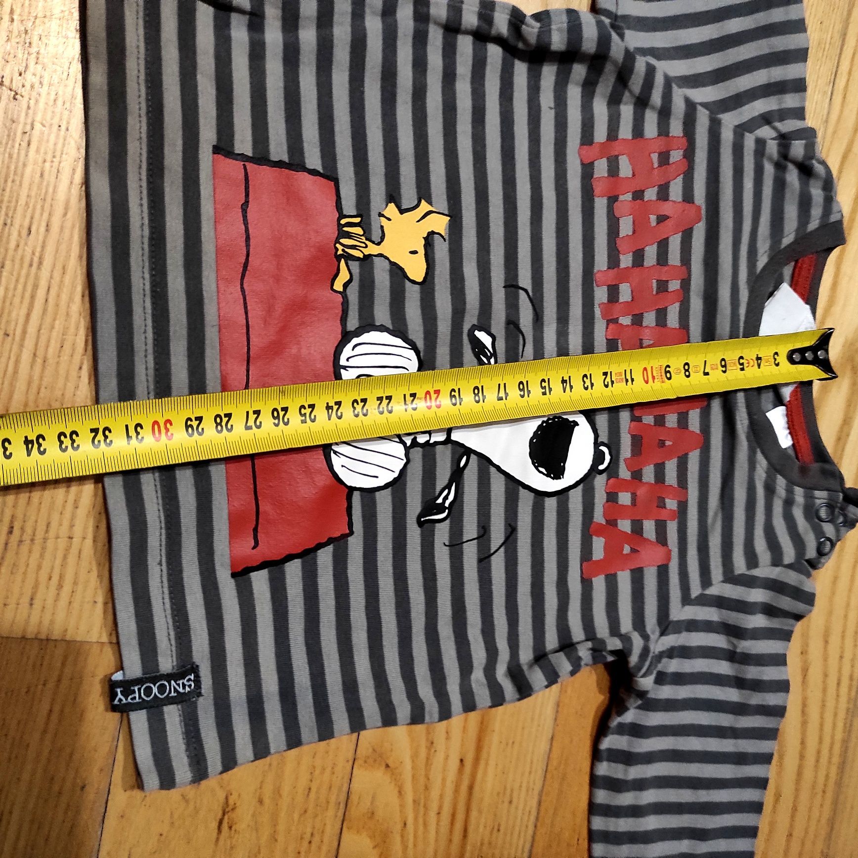 Bluzka w paski z zabawnym H&M 9-12 m-cy