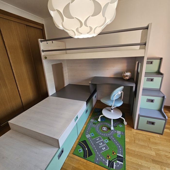 Beliche com secretária