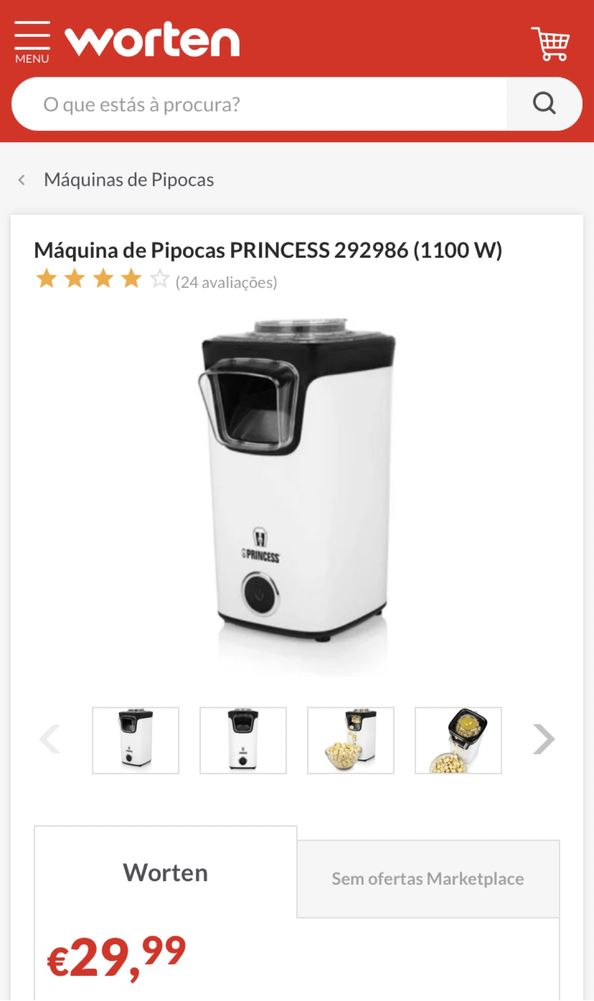 Máquina de pipocas