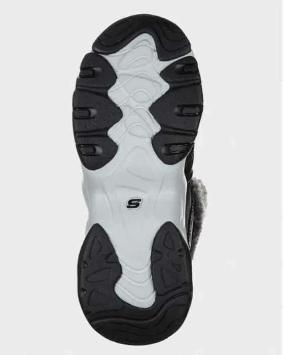 Жіночі утеплені черевики Skechers / чорні черевики скечерс