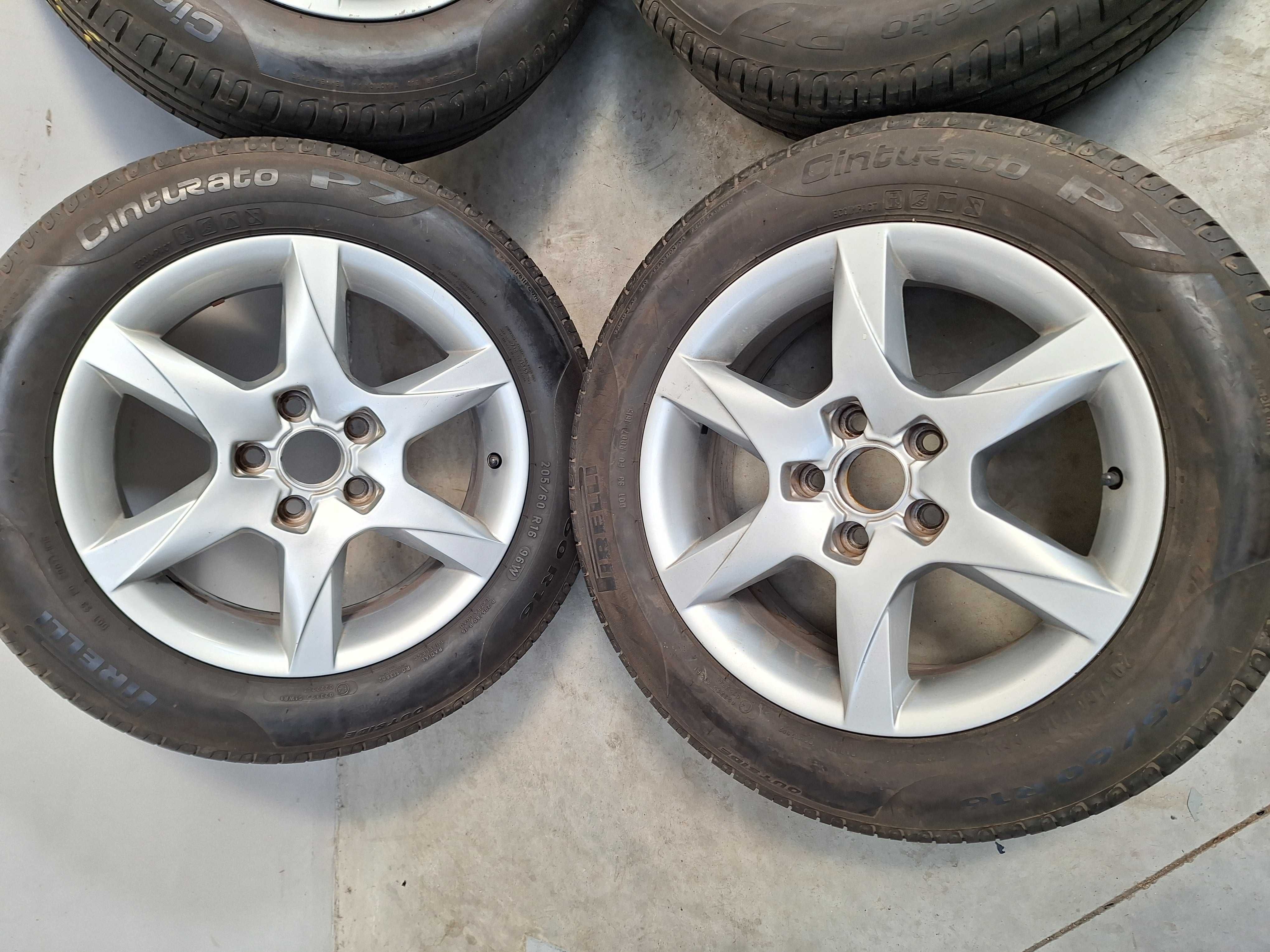 Koła alufelgi Audi A4 205/60/16 Pirelli