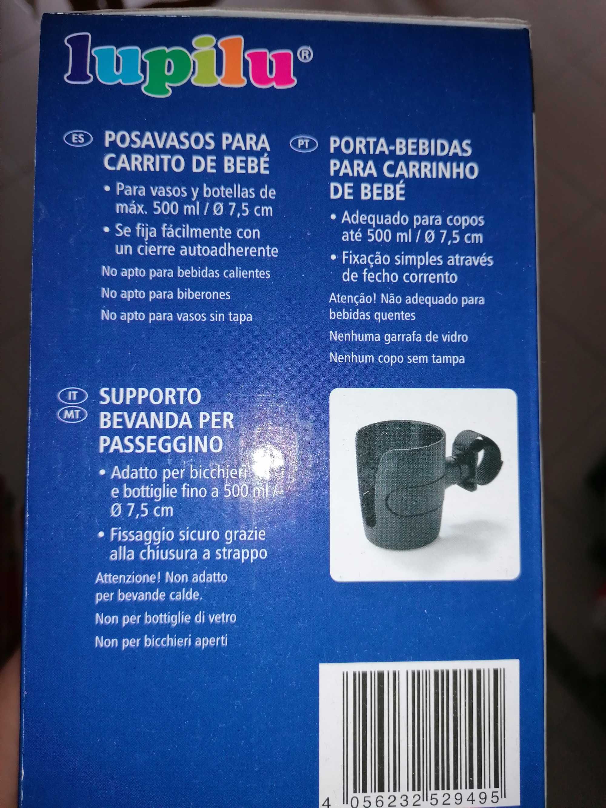 Porta biberões para carrinho de bebé