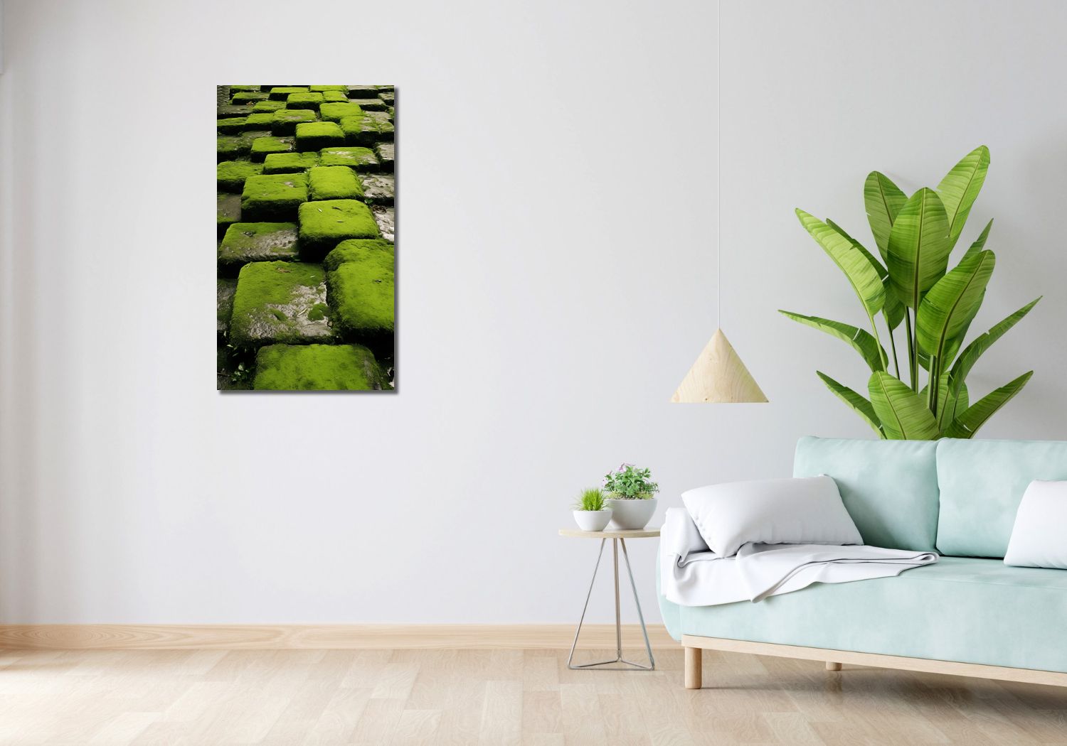 Obraz 50x90cm Zielona Mozaika