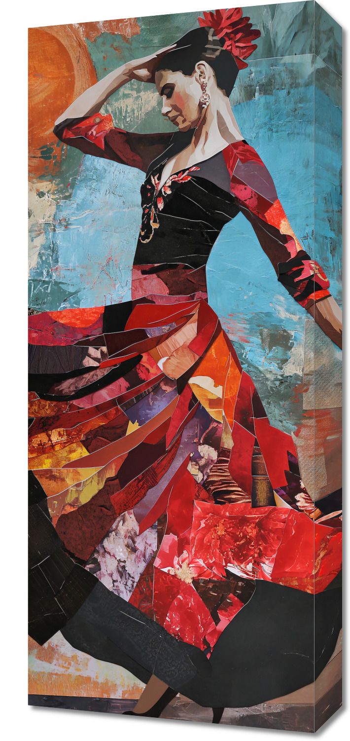 Obraz 30x70cm Taniec Flamenco
