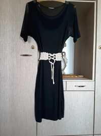 Suknia sukienka mała czarna " CORAL " rozmiar 40 M