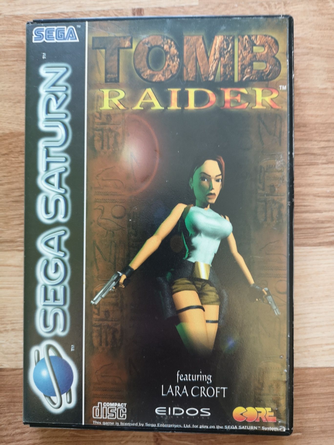 Sega Saturn gra Tomb Rider PAL język angielski