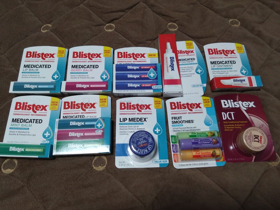 Органічні бальзами,Carmex, EOS, Palmer's,Blistex