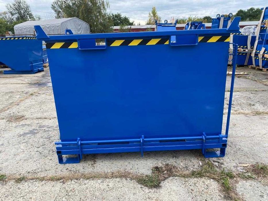 Kontener z otwieranym dnem 1000L, PMDB, do dźwigów, wózków PROMOCJA