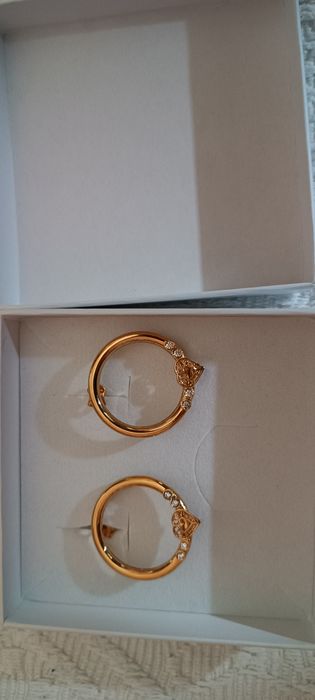 Brincos novos prata dourada