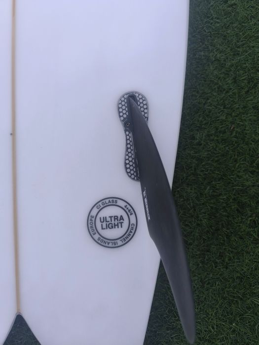 Prancha surf 6'0 channel islands al merick twin fin + Fins