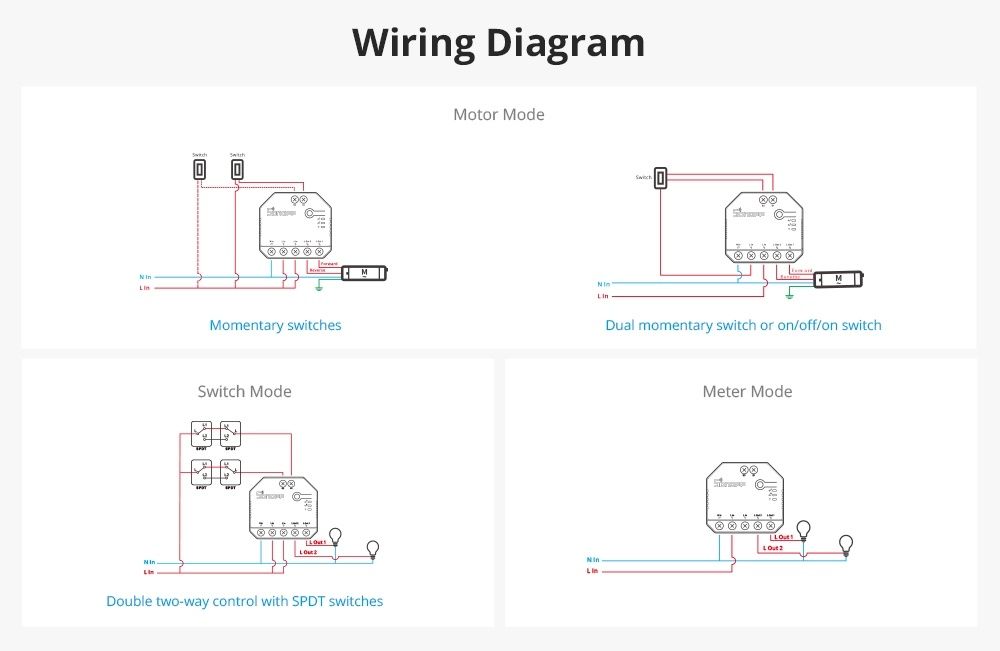 Sonoff Dual R3/R3 Lite двухканальное wi-fi вай-фай реле с/без энер