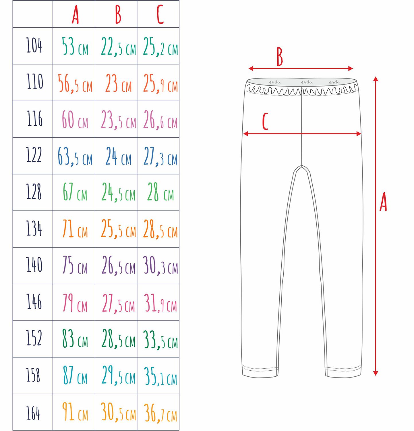 Legginsy dziewczęce leginsy getry dziecięce 164 z owocami bawełna Endo