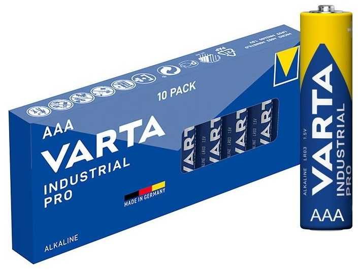 Baterie Paluszki 10x AAA LR3 VARTA Industrial Pro Alkaliczne 10 sztuk
