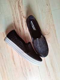 Buty slip on baleriny mokasyny eleganckie skechers