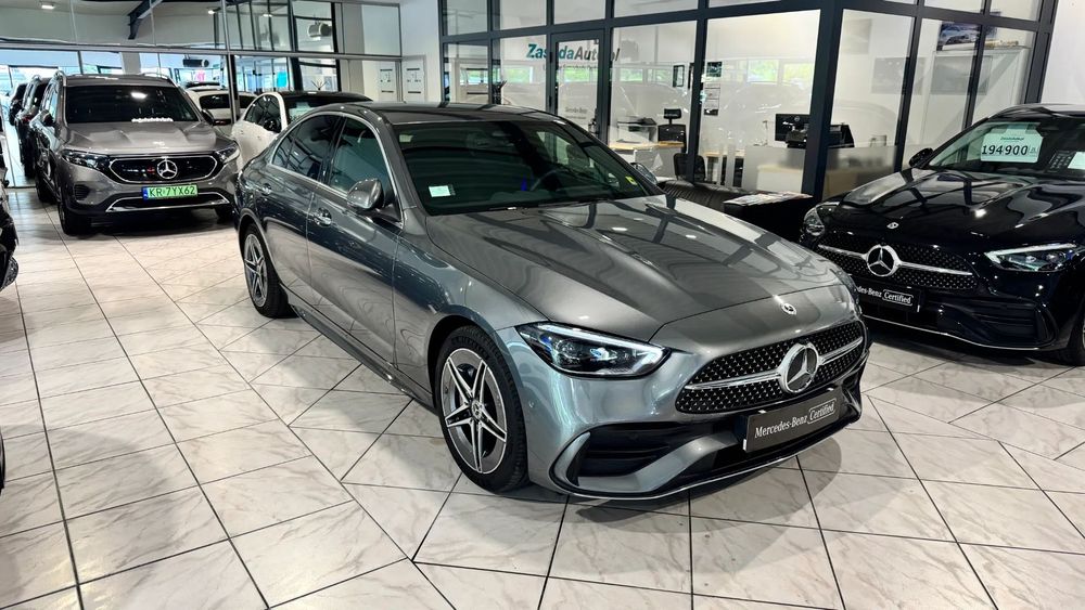 Mercedes-Benz Klasa C C300e AMG 4M 2023/24 Gwarancja Salon Polska Dealer Zasada FV23%