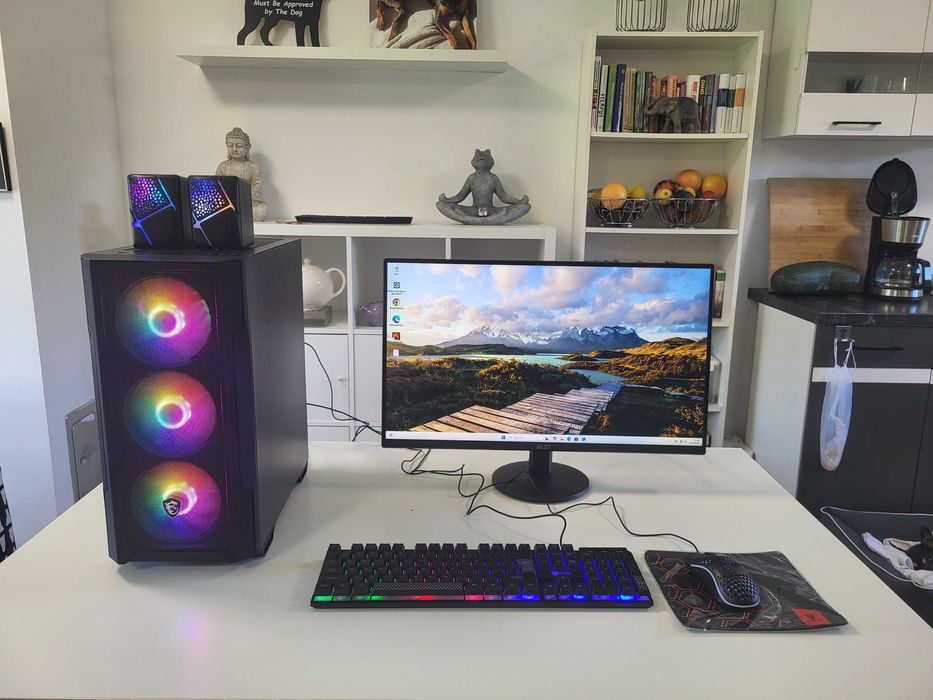 Komputer gamingowy do gier 16GB RAM GTX 1660 Super Ti Ryzen 5 SSD LED