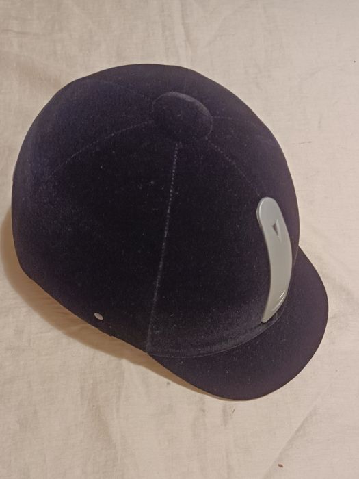 Capacete/toque equitação Horka Velvet Silver ventilation,58