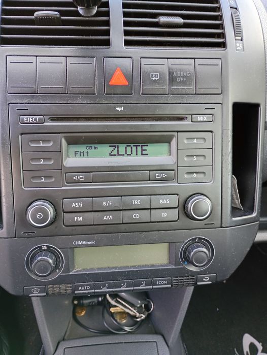 Oryginalne radio VW Polo 9N