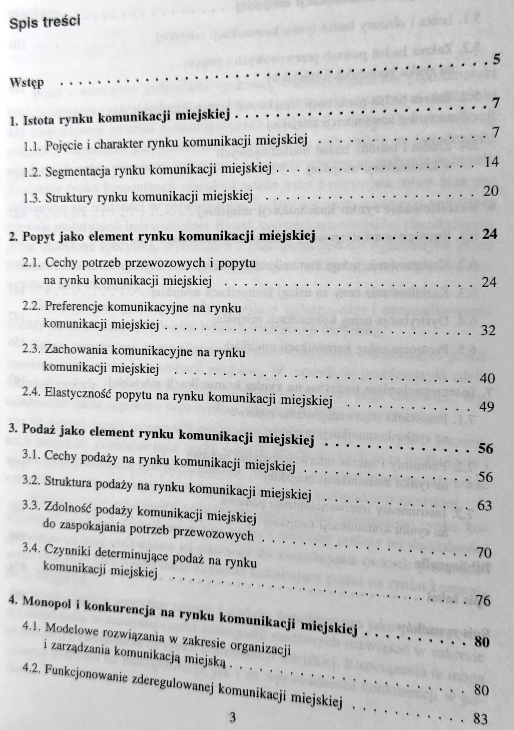 Funkcjonowanie rynku komunikacji miejskiej, Olgierd Wyszomirski UNIKAT