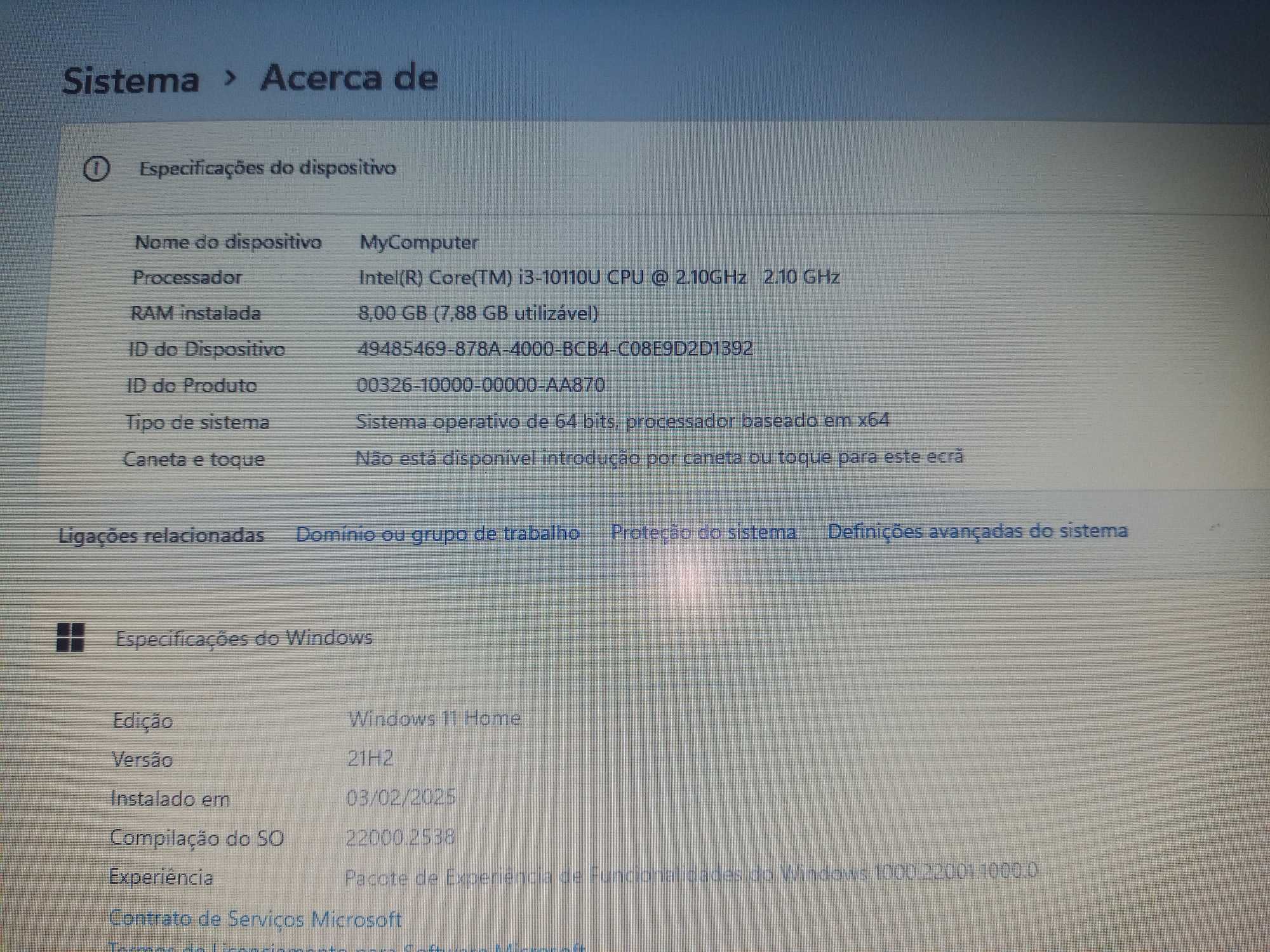 Portátil INSYS PT1-140C - 14'' - Intel Core i3-10th Gen