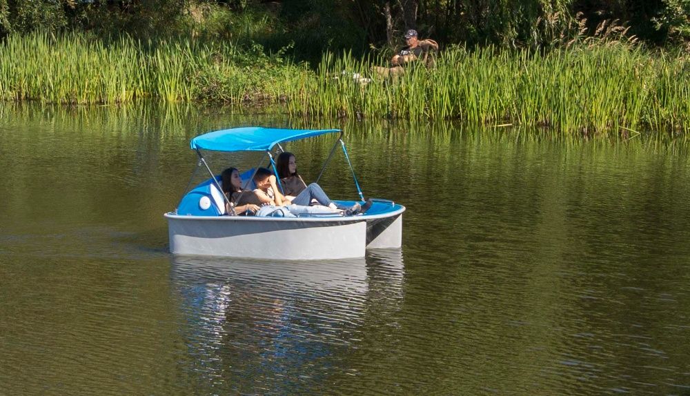 Katamaran elektryczny, rower wodny, motorówka łódź Chill-Boat Trio