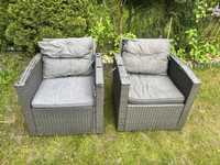 Dwa fotele ogrodowe używane
