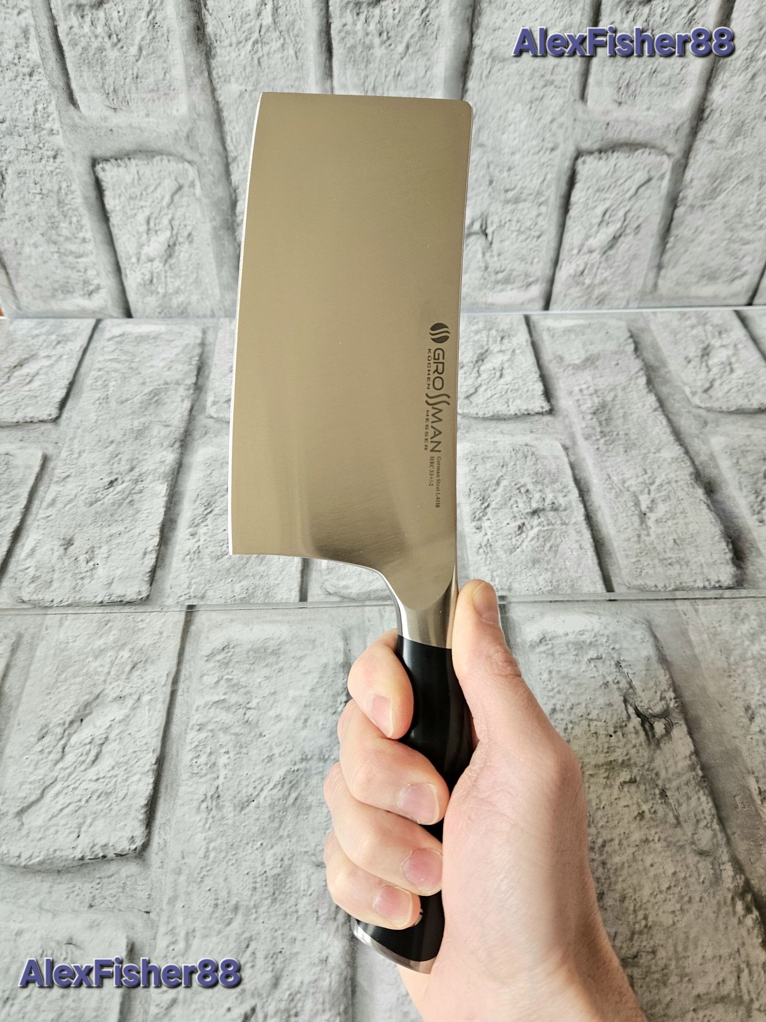 Нож кухонный Кливер Grossman 102 PF