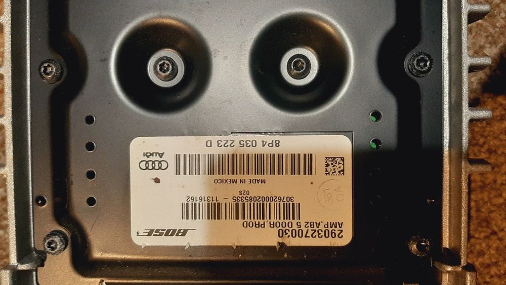 Audi a3 8p 08-12 Sportback Głosniki BOSE Wzmacniacz Subufer Wzmacniacz