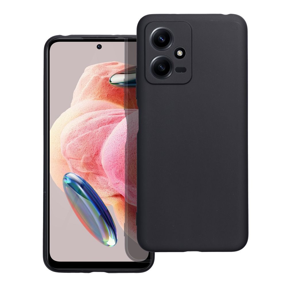 Etui Case Plecki Matt Do Xiaomi Redmi Note 12 5G Czarny + Szkło 9H