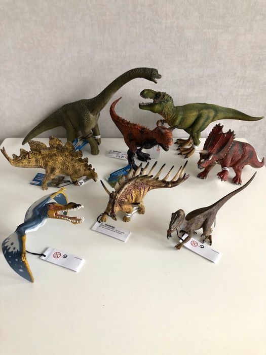 Динозавр Велацираптор Schleich/PAPO, мамонт,смилодон,мегалодон