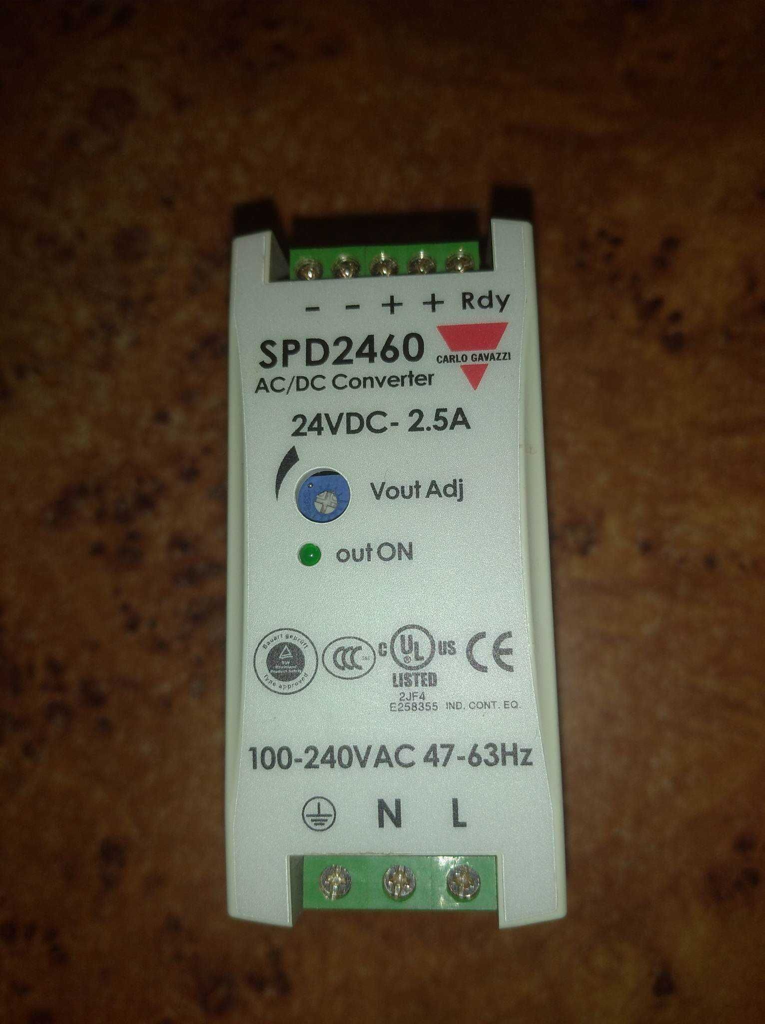 Джерело живлення на DIN-рейку SPD24601 (24VDC / 60W / 2.5 A)