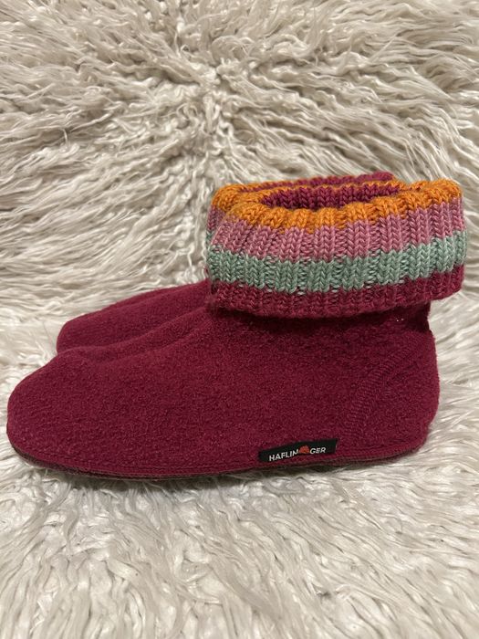 Kapcie Haflinger z żywej wełny, rozmiar 36