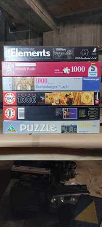 Conjunto de 6 puzzles de 1000 peças