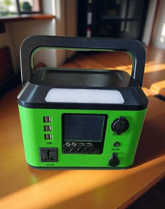 Портативна електростанція 500wh 1000w 220v з ліхтарем