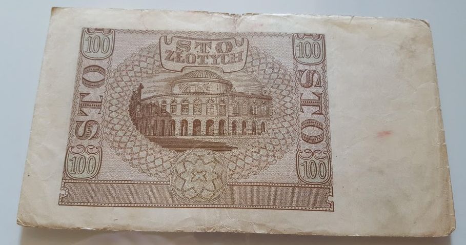 Banknot 100 złotych polskich 1940 rok